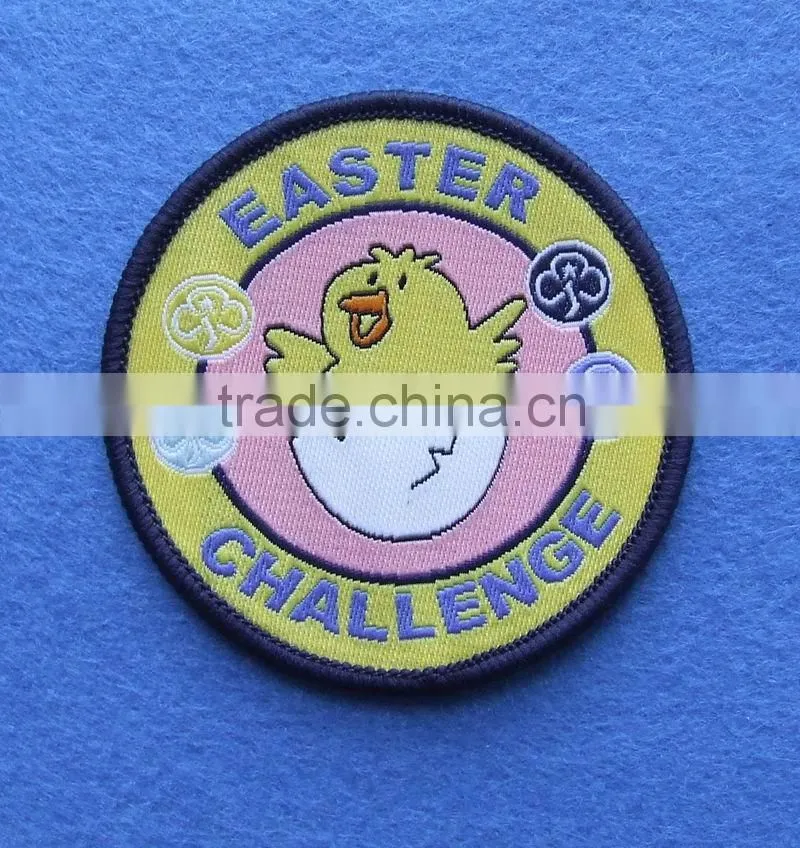customer like woven badges for adult clothing