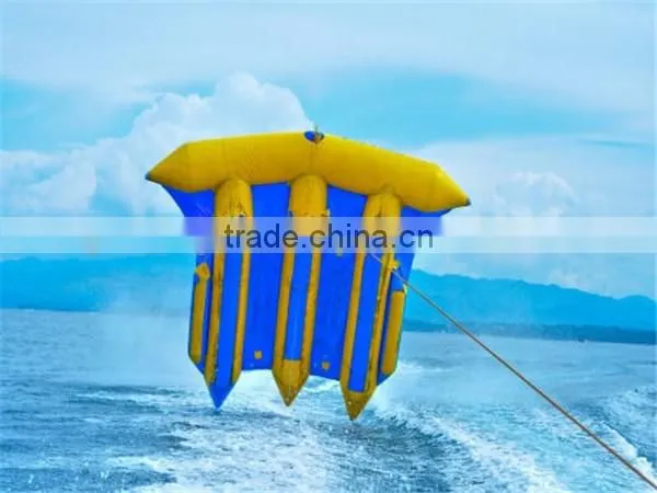 crazy PVC well materia water toy,inflatable flying fish for sea