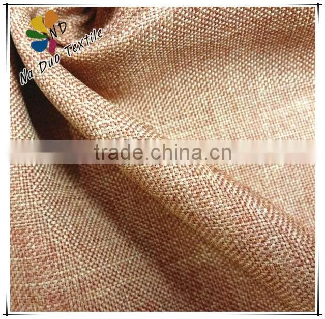 100% polyester linen sofa fabric/curtain fabric