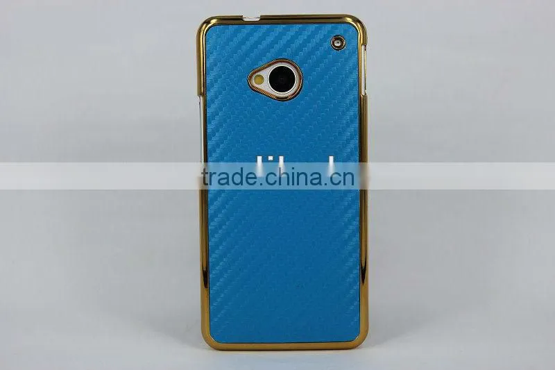For HTC One M7 Case Carbon Fiber Design