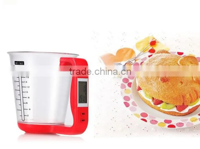 Fashionable digital weighing kitchen scale