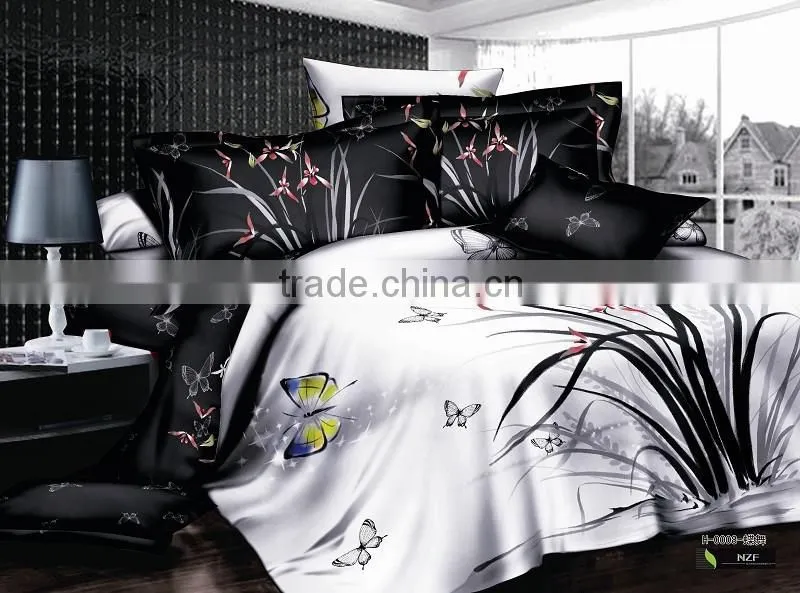100% cotton luxury bedding sets Queen King Size Bedding Set 4PCS Bed Sheet