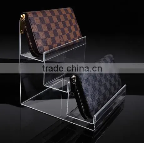 clear acrylic wallet display stand