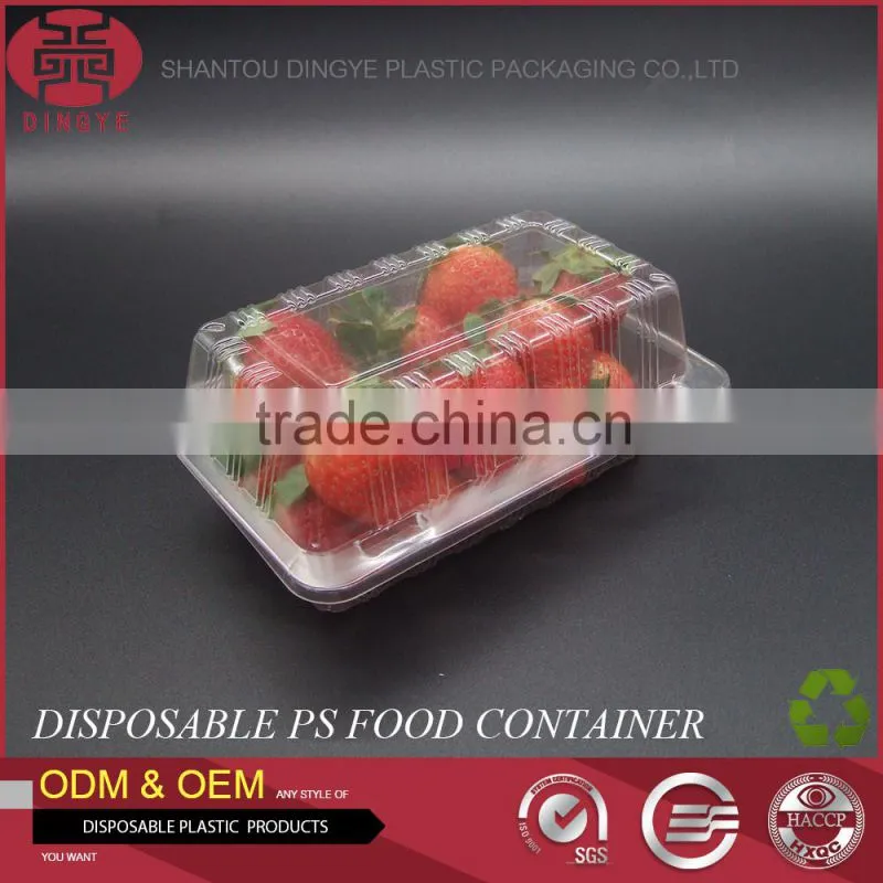 Custom APET Plastic Food Container with Lid Frozen Food Box Packaging XS-CYJ-001