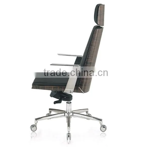 2015 NEW wood style chair furniture office wooden high back chair with swivel lifting function