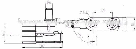 Electric Iron Adjustable Bimetal Thermostat
