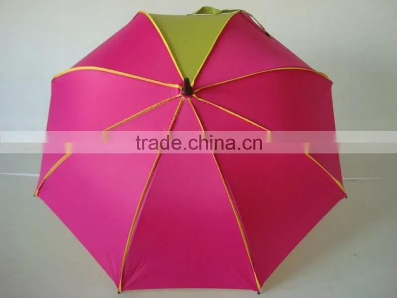 190T PU coating Pongee fabric auto open golf umbrella