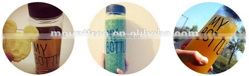 New Design Hot Selling BPA Free Fruit Infuser My Bottle 500ml Sports Plastic Water Bottle