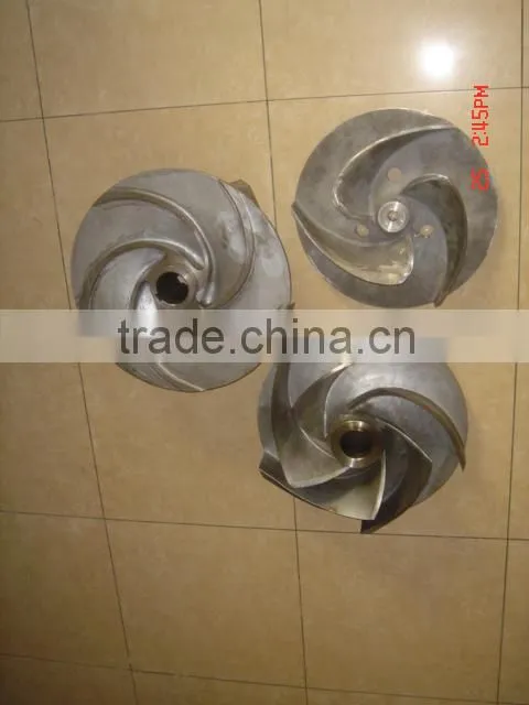 Paper Pump impeller 3DD High Cr 30 % precision sand casting