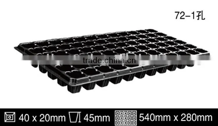 72holes plastic seed tray
