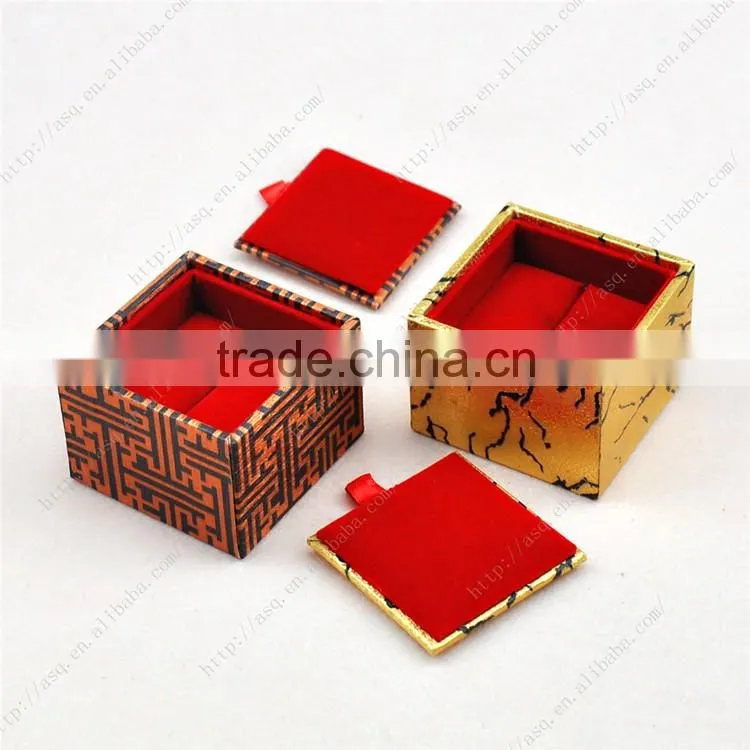 Golden fancy Bracelet boxes for paper jewelry boxes