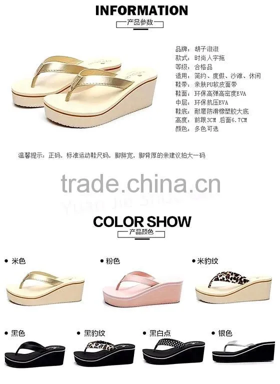 Populer Women platform Sandals on beach casual flip-flops