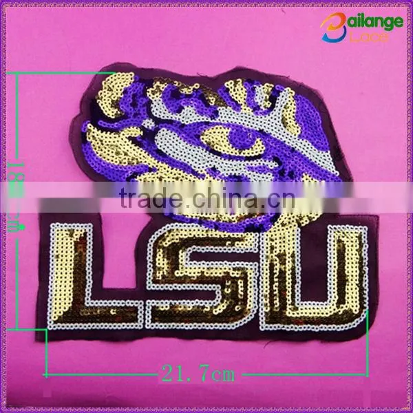 China manufacturer wholesale sequin embroidered cross patches for accessory