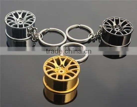 Men's color plated metal nickle free design your own keychain