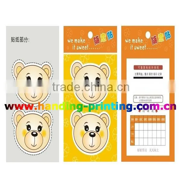 lovely carton Adhesive Stickers print