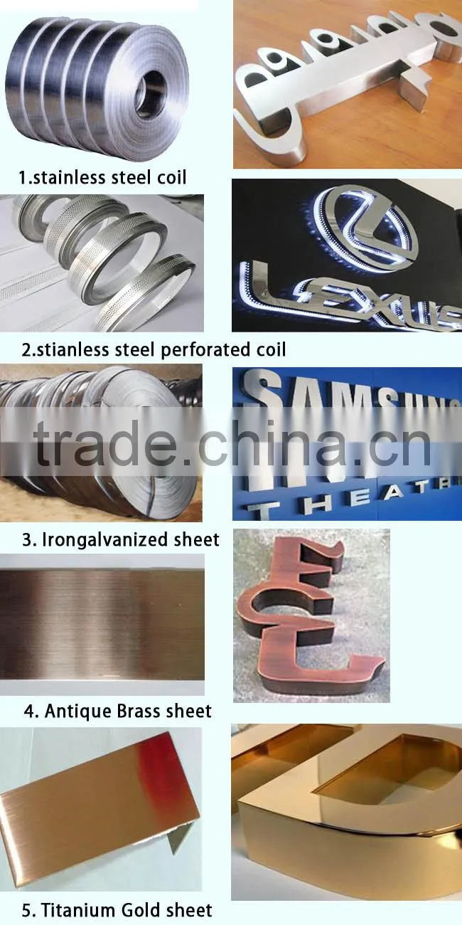 Metal Sheet LED Letter Signs Automatic CNC Channel Letters sign Bending Machine