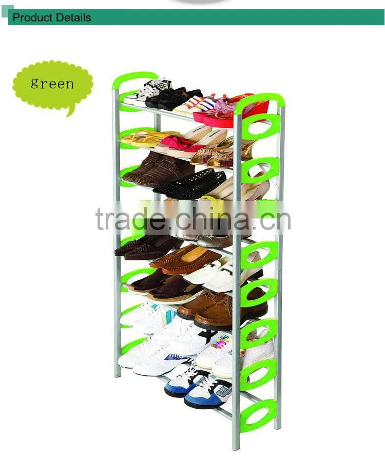 Free Standing 8 Tier Shoe Tower Rack Organizer Space Saving Storage New