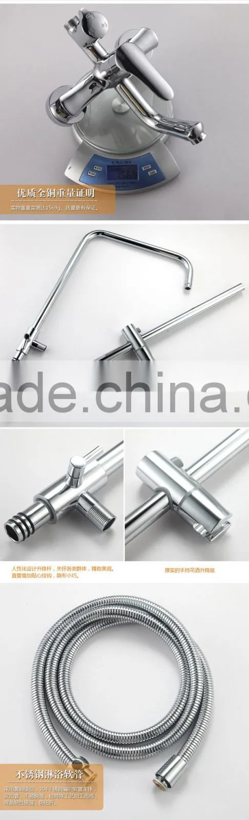 best quality ceiling shower set, round shower head,new design color shower set