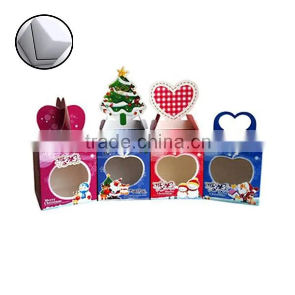 decorative packaging christmas paper gift box with ribbon