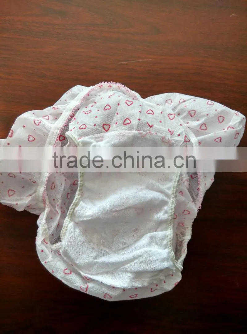 Plus size printed hospital disposable paper panties