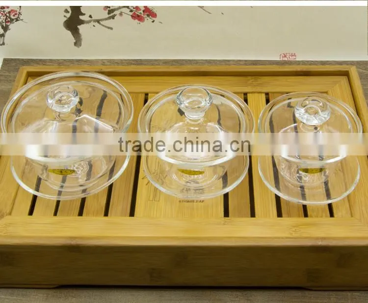 Heat-resistant Clear Glass Gaiwan Modern Sought-afterTeaware
