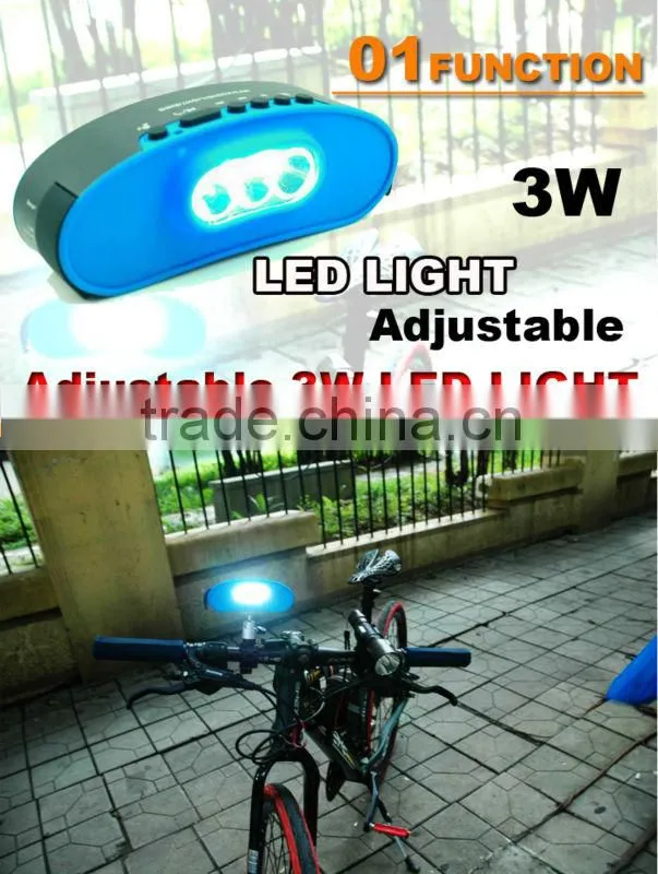 B6 yellow color wireless handsfree LED bluetooth bicycle speaker with FM radio
