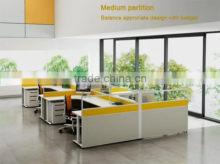 2016 HOT SEAL new design thin-wide connection fabric office partition (C-series)