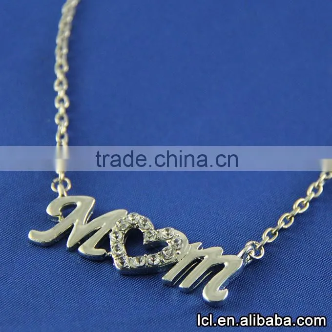 Hot sale imitate silver heart necklaces fashion chinese, high quality beautiful girl necklace
