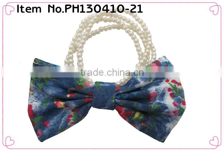 mini elastic hair bands with bead