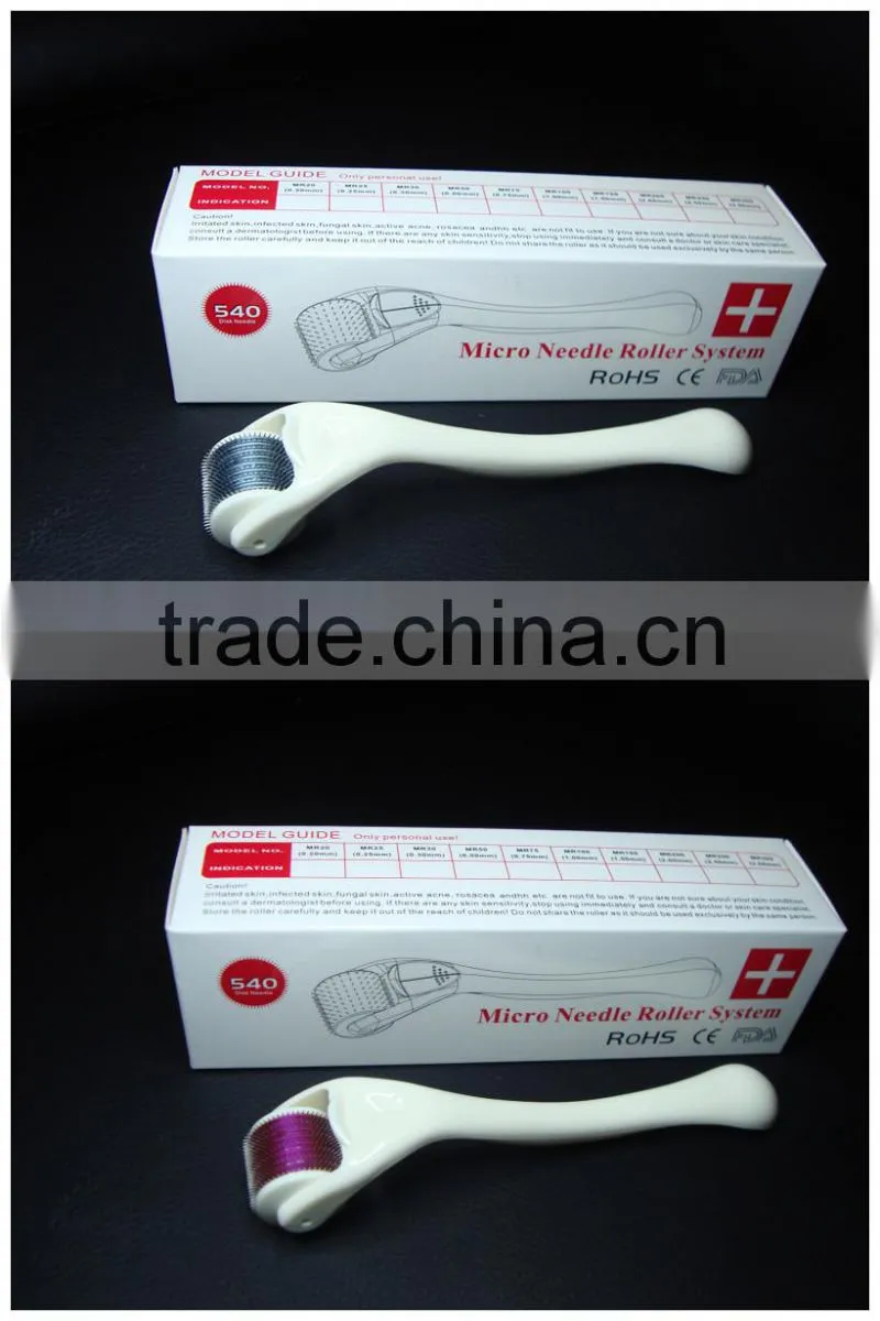 China MT derma roller microneedle 540 derma roller