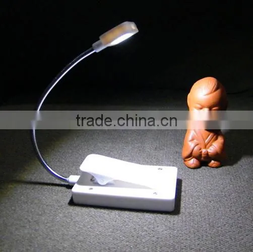 solar led book light with clip
