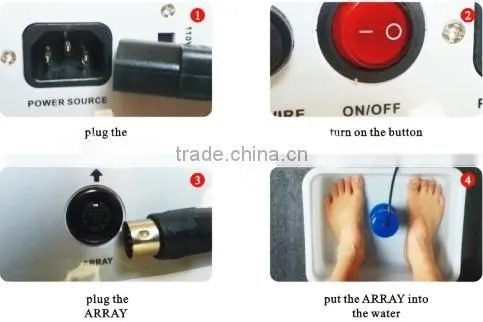Multi-functional reusable ion detox foot spa for personal use