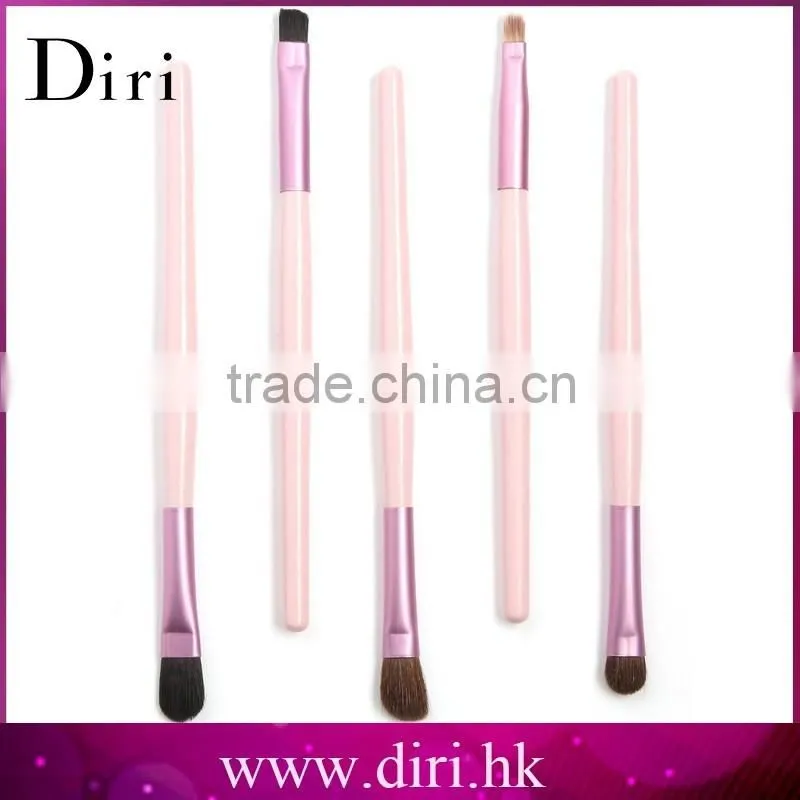 Wholesale soft 5 pcs golden makeup artist brush set
