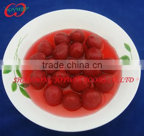 China Syrup fruits manufacturer, Canned strawberry in light syrup