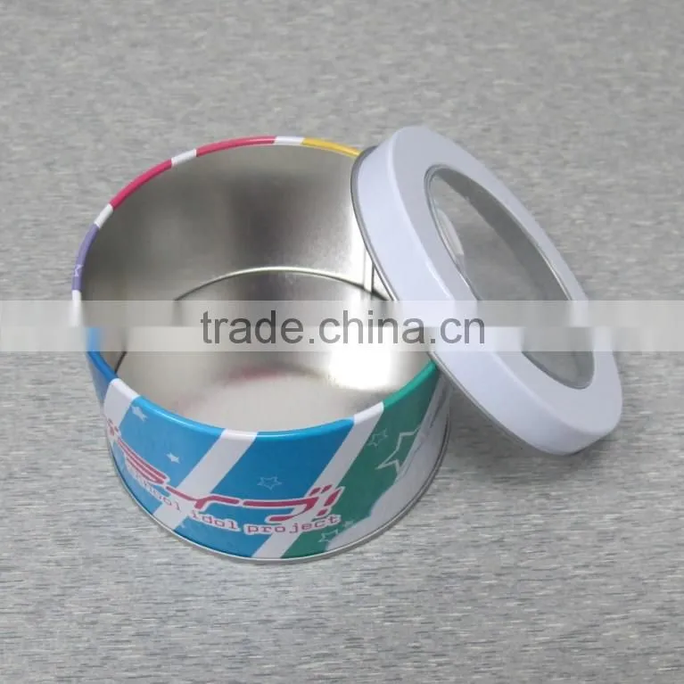 top quality round watch boxes wholesale fashion watch storage box OEM watch box with PVC window lid