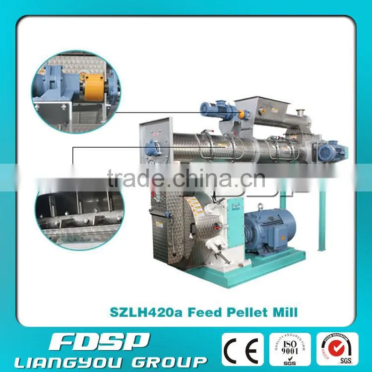 Hot Sale 5-10tph Chicken Feed Pellet Machine with Stainless Steel Ring Die