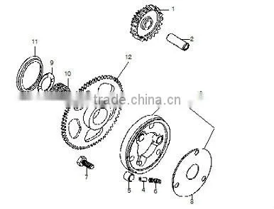 Loncin gn300 engine parts gn300 starter clutch