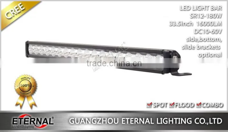 33.5in 180W light bar car SUV offroad F150 F250 bumper light bar 4x4 Wrangler racing crawler roof rack light bar