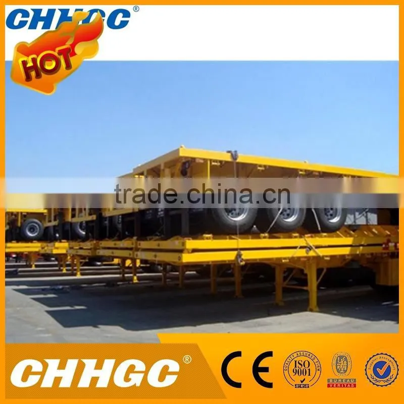 rational price 40' three-axle flatbed sidewall semi trailer with low price