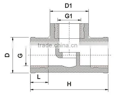 PPR Stop Valve DIN 8077 /8078 (W, Screw End)/Screw End stop valve
