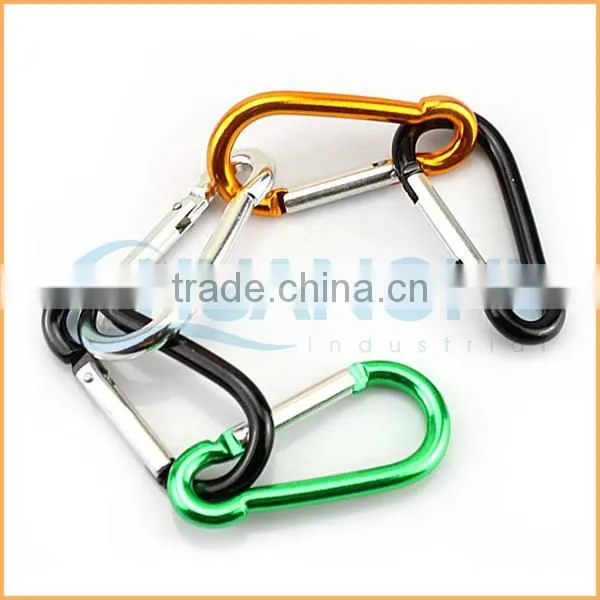 Fashion High Quality zinc coated carabiner with safety nut and screw