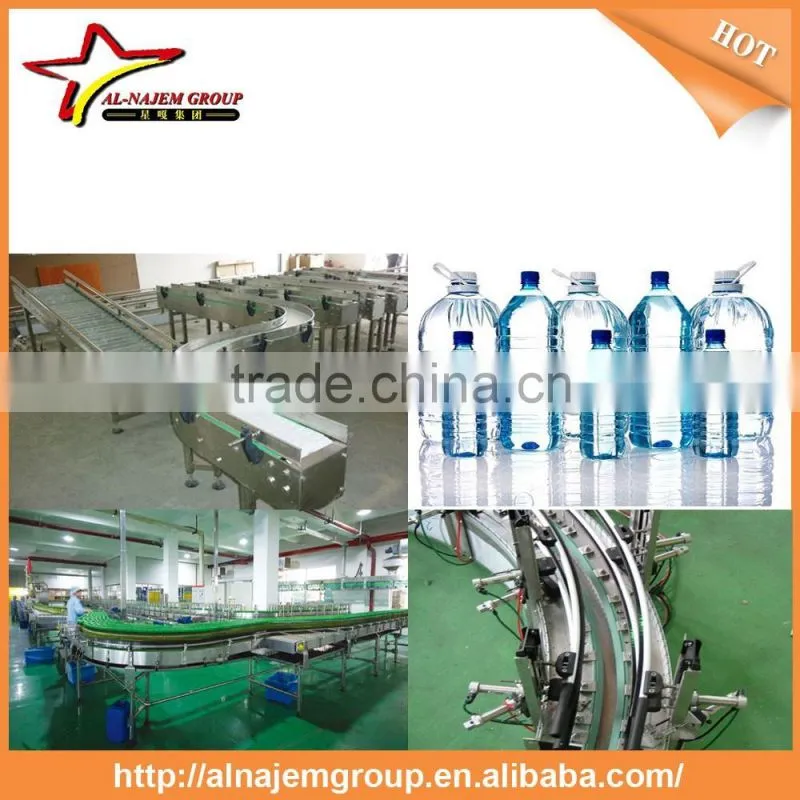 PET Empty automatic Bottles Air conveyor packing system