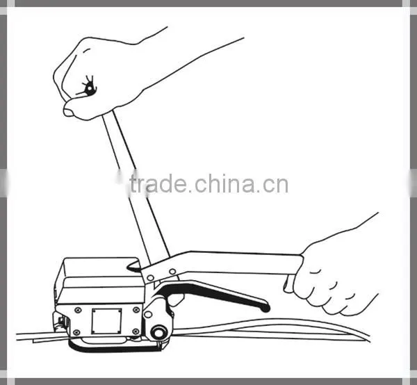 A333 Manual Steel Buckle Free Strapping Tool Wrapping Machine For Small Box