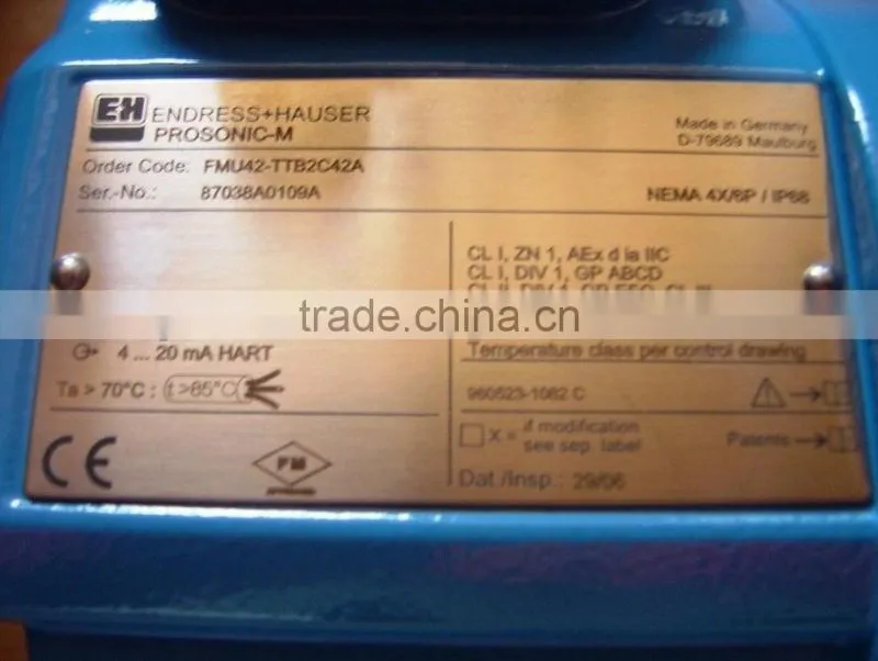 Endress Hauser Liquid Level Transmitter