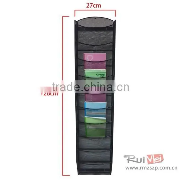 5 Tiers Wire Mesh Wall Mounted Leaflet Holder