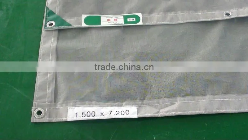 white color 100% Polyester Fire resistant PVC Building Protection Mesh Sheet Manufacturer