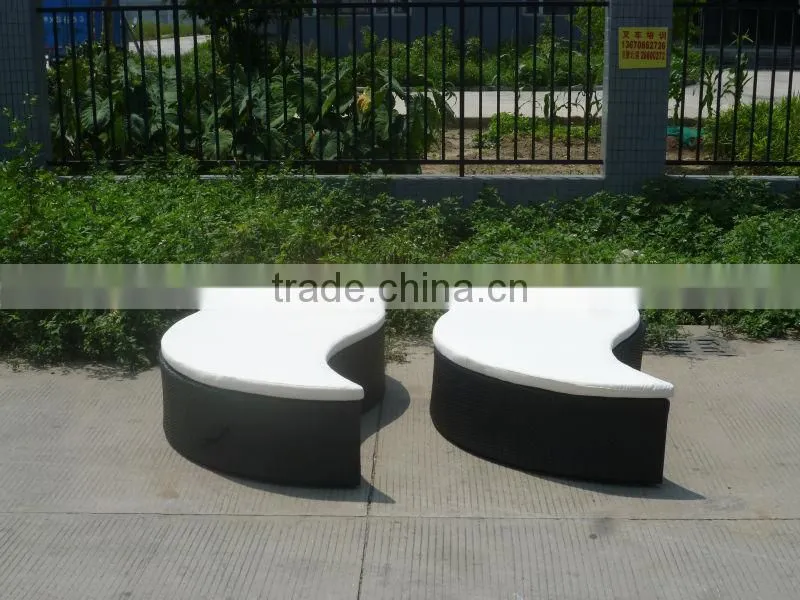 modern patio furniture leisure outdoor unique garden wicker rattan sunbed
