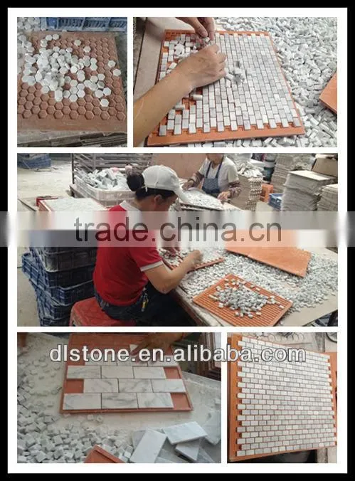 Bianco Carrara White Marble Mosaic Tile 12x12 Small Hexagon competitive price