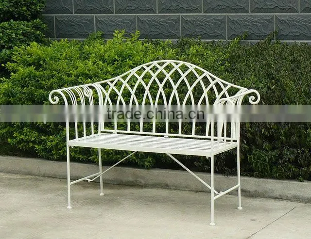 Royal Antique White Garden Bench