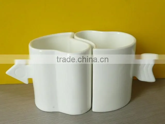 heart shape ceramic mug with handle heart shape drinking mug